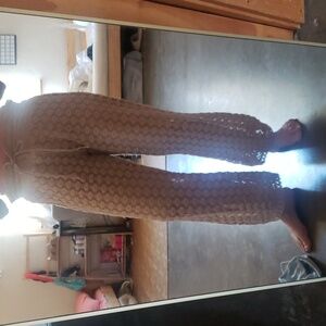 Cropped Crochet Pants